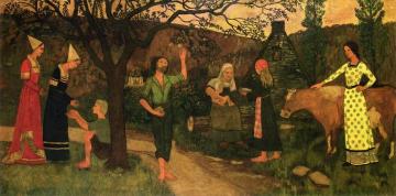 Apple Pickers Artwork by Paul Serusier