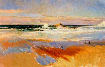 Beach Of Biarritz, France Artwork by Joaquin Sorolla y Bastida