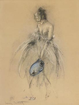 Young Woman With Broken Pitcher Artwork by Louis Icart