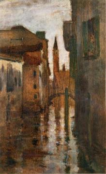 The Campanile, Late Afternoon Artwork by John Twachtman