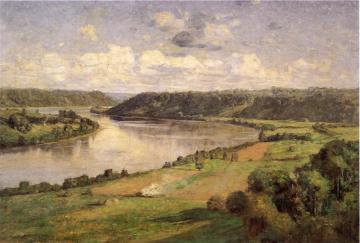 The Ohio River From The College Campus, Hanover Artwork by Theodore Clement Steele