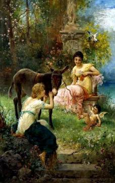 Pastoral Scene Artwork by Hans Zatzka