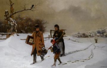 To Winter Lodgings Artwork by Charles Spencelayh