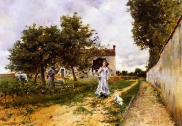 The Morning Stroll Artwork by Giovanni Boldini