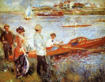 Oarsmen At Chatou Artwork by Pierre Auguste Renoir