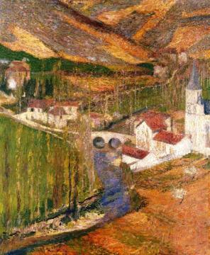 Labastide du vert autour du pont Artwork by Henri Martin