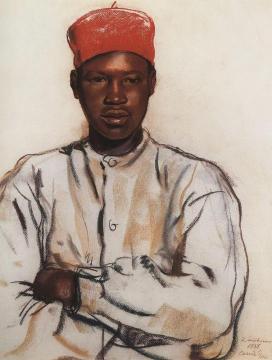 Senegalese Soldier Artwork by Zinaida Serebriakova