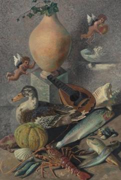 Contrasts Of Living Things Artwork by Gino Severini