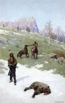 The End Of A Monarch Artwork by Henry F. Farny