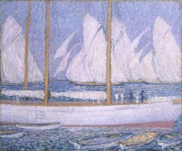 A Procession Of Yachts Artwork by Philip Wilson Steer