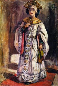 The Tsarina Artwork by Vasili Ivanovich Surikov