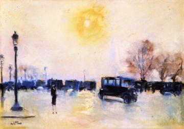 Paris, Sunrise Artwork by Lesser Ury