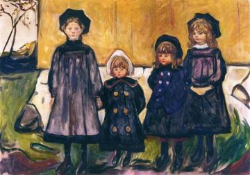 Four Girls In Asgardstrand Artwork by Edvard Munch