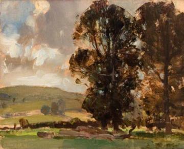 Berkshire Elms Artwork by Edward Brian Seago