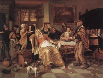 The Bean Feast Artwork by Jan Steen