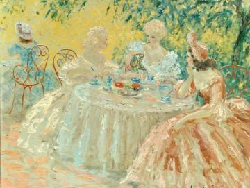 Tea Artwork by Louis Icart