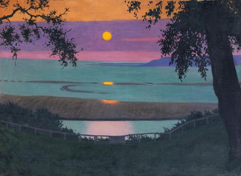 Sunset Artwork by Felix Vallotton