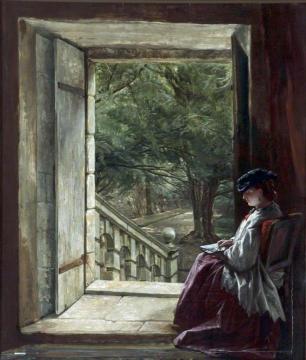 Dorothy Vernon's Doorway, Haddon Hall Artwork by Alfred Elmore