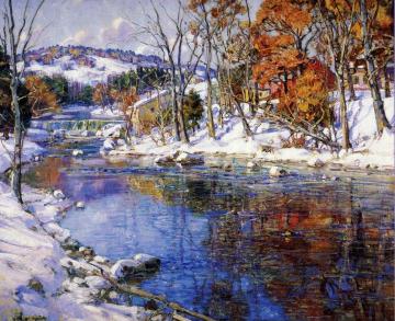 The First Snowfall Artwork by George Gardner Symons