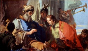 Joseph receiving Pharaoh's Ring Artwork by Giovanni Battista Tiepolo