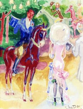 L Prince De Sagan Au Bois Artwork by Kees Van Dongen