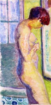 Nude in Profile Artwork by Pierre Bonnard