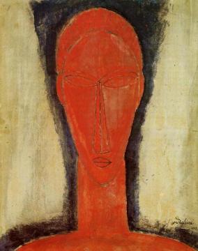 Study of a Head Artwork by Amedeo Modigliani
