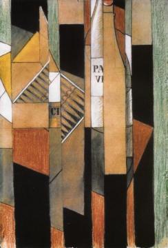 Still Life With Bottle And Cigars Artwork by Juan Gris