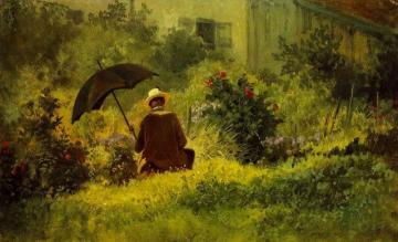 The Painter In The Garden Artwork by Carl Spitzweg
