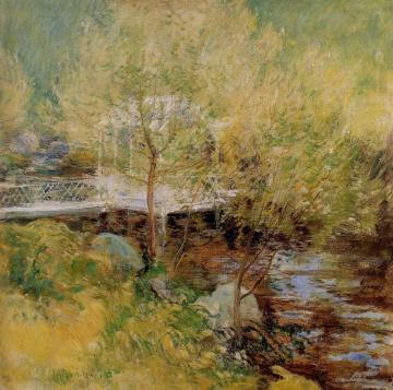 The White Bridge Artwork by John Twachtman