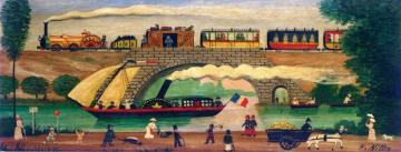 Chemin De Fer Francais Sur La Ligne Du Nord, 1850 Artwork by Hector Trotin