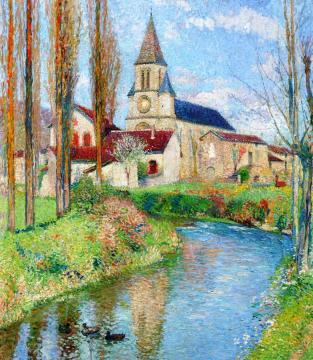 L'Eglise de Labistide-du-Vert Artwork by Henri Martin