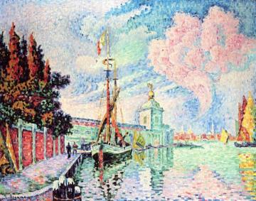 The Customs House Artwork by Paul Signac