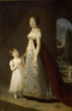 Portrait Of Caroline Murat With Her Daughter, Letizia Artwork by Elisabeth Vigee Le Brun
