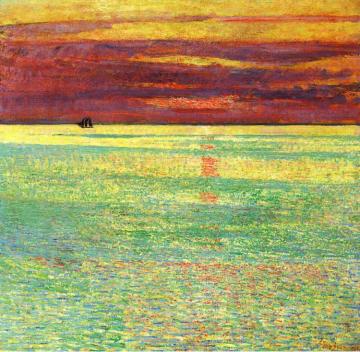 Sunset at Sea Artwork by Frederick Childe Hassam
