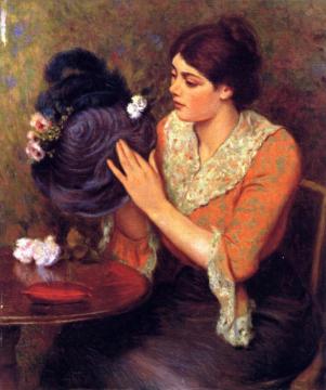 The Milliner Artwork by Federico Zandomeneghi