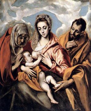The Holy Family Artwork by El Greco