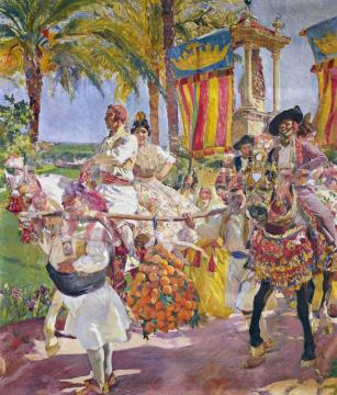 Riding En Croupe, Valencia Artwork by Joaquin Sorolla y Bastida