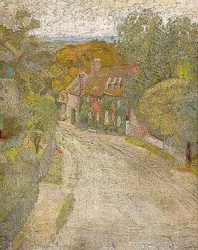 Village Street Artwork by Duncan Grant