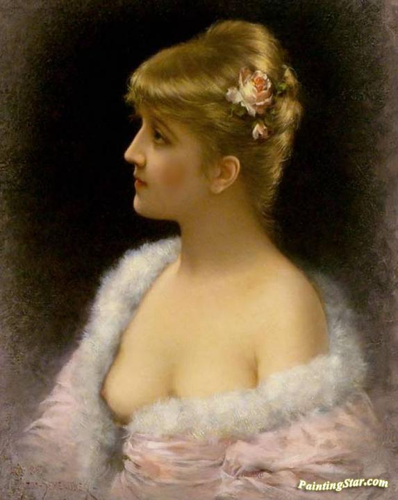 Portrait of a Girl Artwork by Emile Eisman-Semenowsky