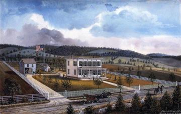 Residence Of Thomas R. Smith, Smithtown, Long Island Artwork by Edward Lange