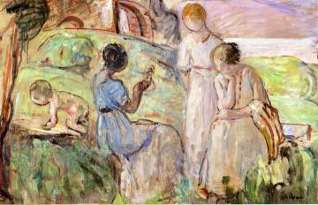 Among Ancient Ruins Artwork by Henri Lebasque