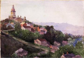 Houses in France Artwork by Theodore Robinson