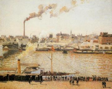 Rouen, Saint-Sever: Morning Artwork by Camille Pissarro