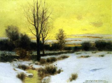 Winter Stream Artwork by Charles Warren Eaton