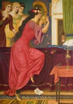 Sigismonda Drinking The Poison Artwork by Joseph Edward Southall