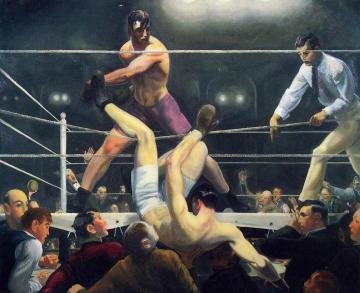 Dempsey and Firpo Artwork by George Wesley Bellows