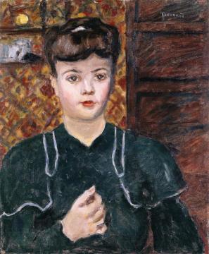 Young Woman, Blue-Green Dress Artwork by Pierre Bonnard