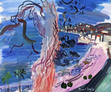 Nice, the Promenade des Anglais Artwork by Raoul Dufy