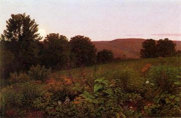 Sunset on the Meadow Artwork by William Trost Richards